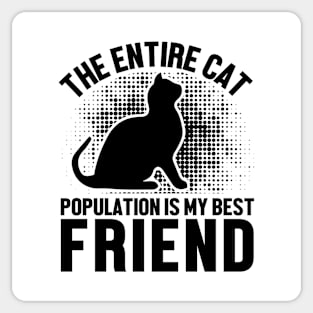 Cat population Sticker